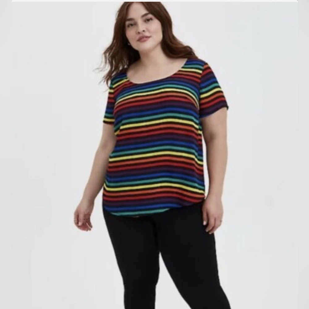 Torrid Multicolor Striped Blouse size 00